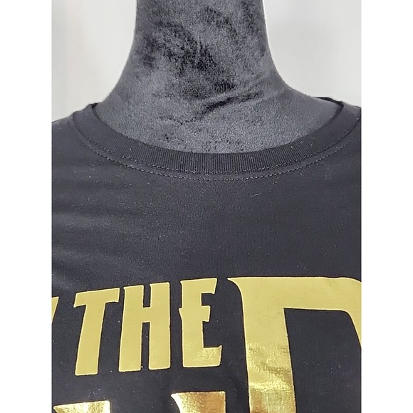 WWE Authentic Bobby Lashley The Hurt Business T-Shirt Size Large Black Gold Foil - Picture 3 of 10